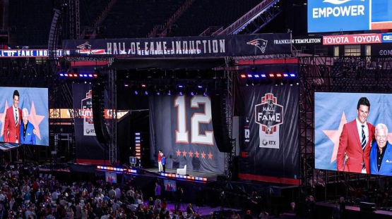 Gillette Stadium a ceremónia alatt